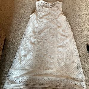 White lace dress